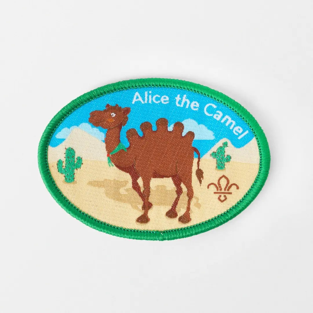 Alice the Camel Campfire Song Blanket Badge