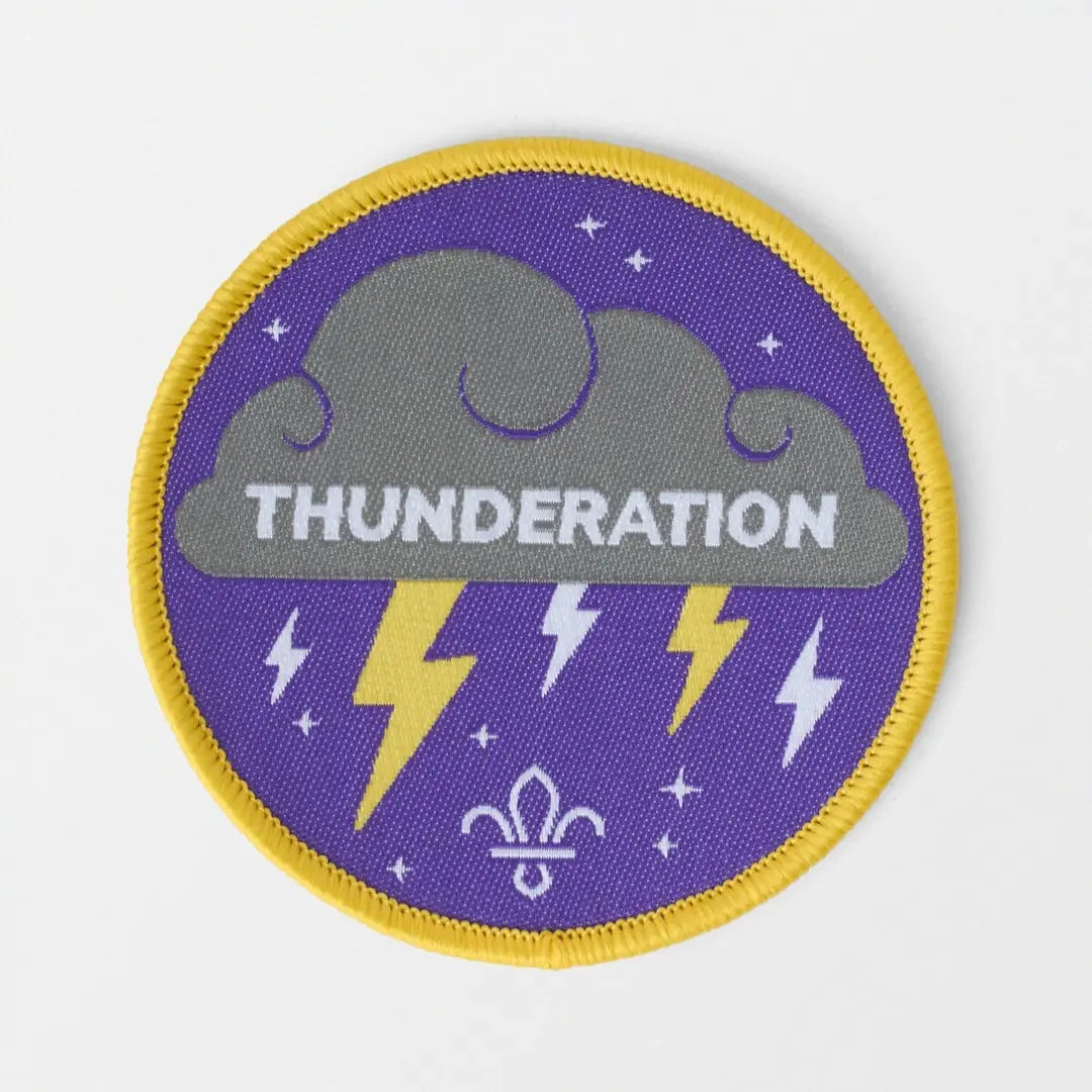 Thunderation Campfire Song Blanket Badge