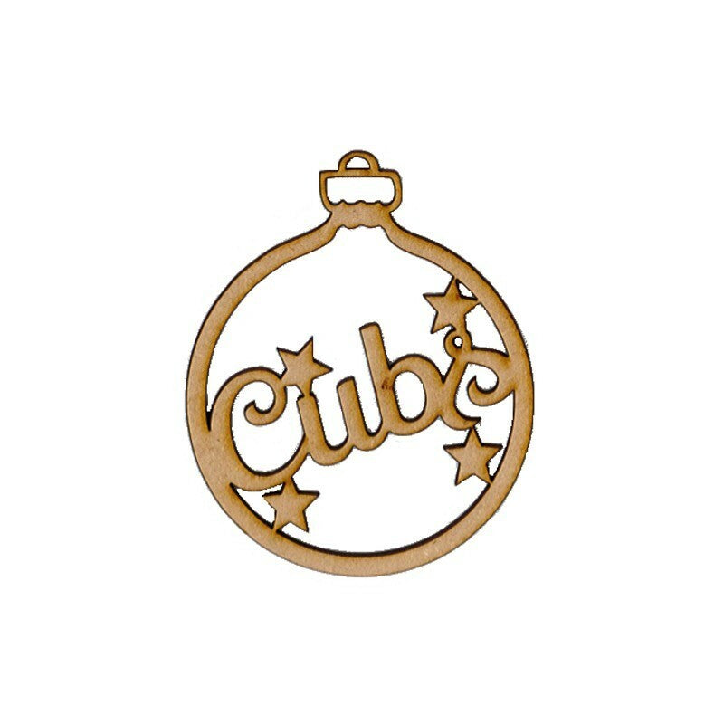Cubs Christmas Tree Decoration, Word