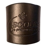 Embossed, Scouts Leather Woggle (Swoosh)