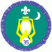 Nights Away Staged Activity Badge 35 Nights, not sponsored OLD FDL