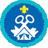 Explorer Scout Activity Centre Service Badge OLD FDL