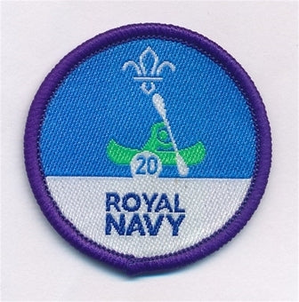 Time on the Water Staged Activity Badge, 20 Sessions, Royal Navy