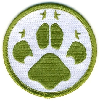 Cubs Embroidered Paw Print Fun Badge