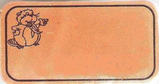 Custom, Beaver Leaders Leather Name Badge, Natural. Choose your own Name. Please allow up to 4 weeks delivery