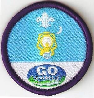 Nights Away Staged Activity Badge 20 Nights, Go Outdoors, with Large Numbers OLD FDL