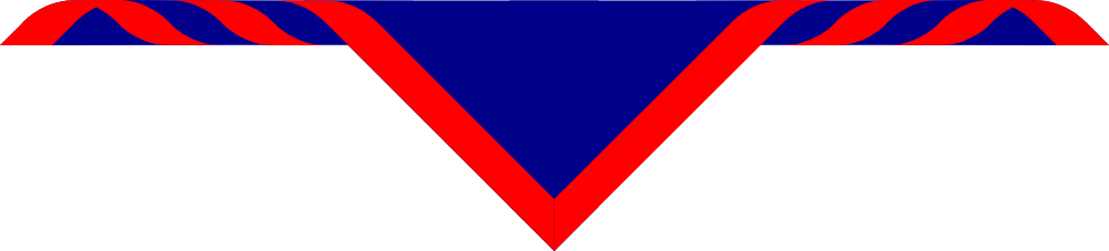 7th Coventry Youth Size Scarves, pack of 10 (delivery about 2 weeks) Royal Blue with a 1' Scarlet border.