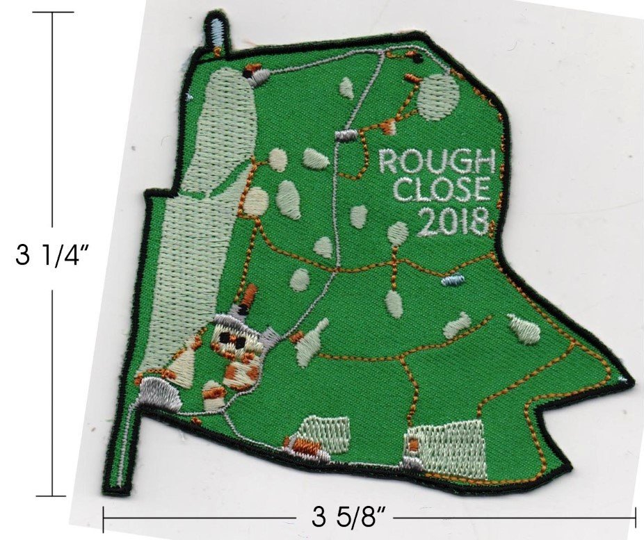 Rough Close Embroidered Campsite Badge 2018