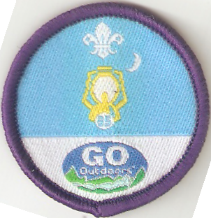 Nights Away Staged Activity Badge 35 Nights, Go Outdoors, Large numbers OLD FDL