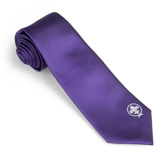 World Scout Emblem Tie, Purple