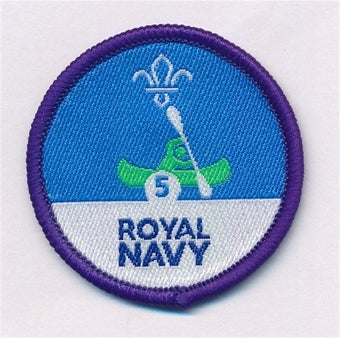 Time on the Water Staged Activity Badge, 5 Sessions, Royal Navy