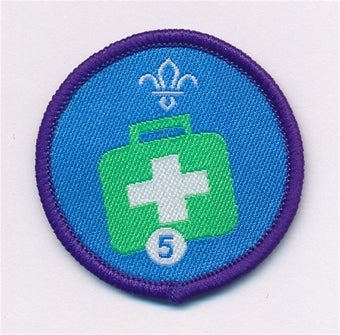 Emergency Aid Activity Badge Stage 5, not Sponsored