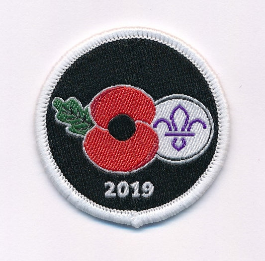 Poppy & Scouting Fleur de Lis Uniform Badge 2019