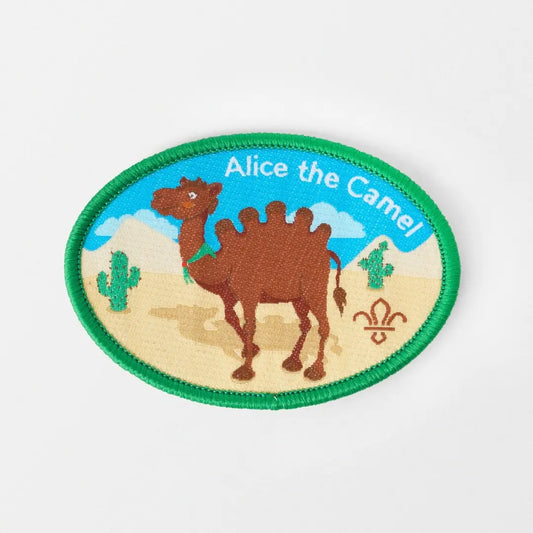 Alice the Camel Campfire Song Blanket Badge