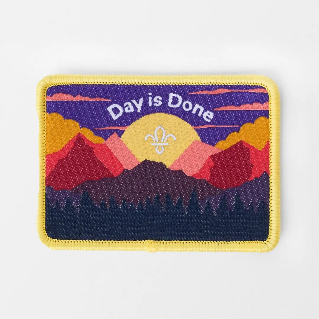 Day is Done Campfire Song Blanket Badge