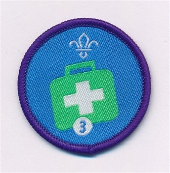 Emergency Aid Activity Badge Stage 3, not sponsored