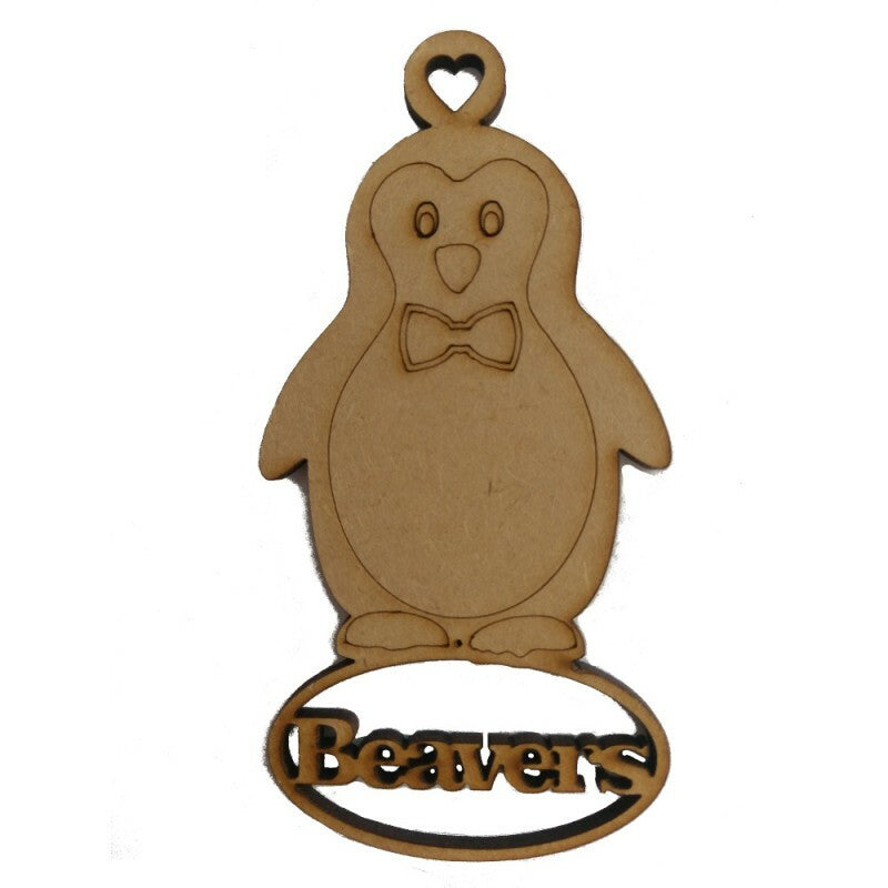 Beaver Christmas Tree Decoration, Penguin