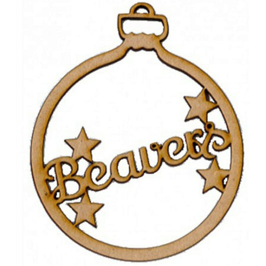 Beaver Christmas Tree Decoration, Word