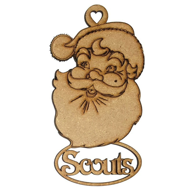 Scouts Santa Christmas Tree Decoration