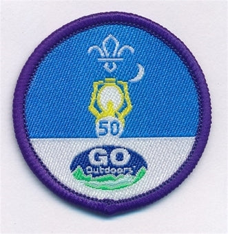 Nights Away Staged Activity Badge 50 Nights, Go Outdoors