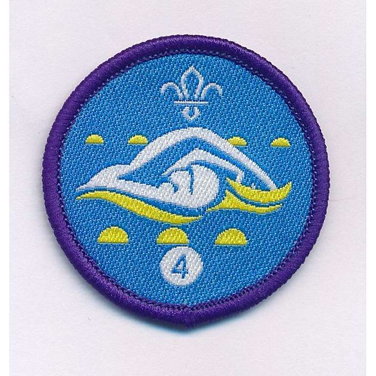 Swimmer Activity Badge Stage 4, not sponsored