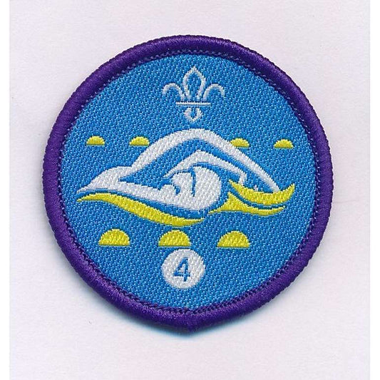 Swimmer Activity Badge Stage 4, not sponsored