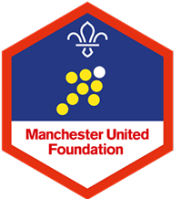 Scout Team Leader Challenge Award Badge, Sponsored Manchester United Foundation