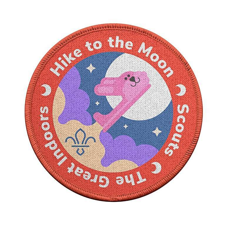 Scouts The Great Indoors Hike to the Moon Fun Badge.