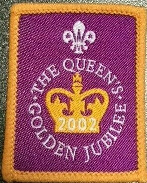 Queen's Golden Jubilee Cloth Badge 2002