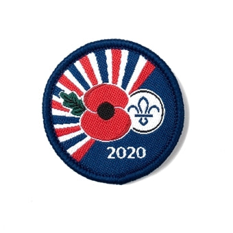 Poppy & Scouting Fleur de Lis Uniform Badge 2020