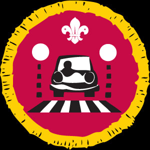 Cub Scout Road Safety Activity Badge, Not Sponsored OLD FDL