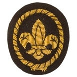 Sea Scout Gold Wire Cap Badge