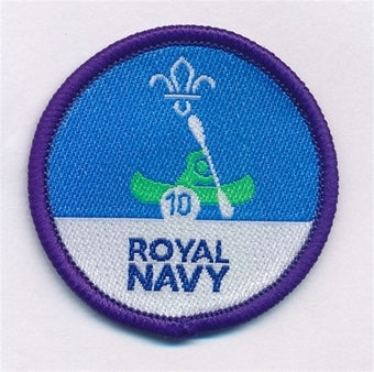 Time on the Water Staged Activity Badge, 10 Sessions, Royal Navy