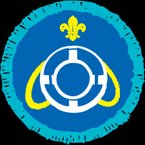 Explorer Scout Nautical Lifesaver Activity Badge OLD FDL