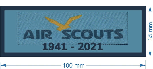 Air Scouts 80th Anniversary Badge 1941 - 2021 100mm x 35mm