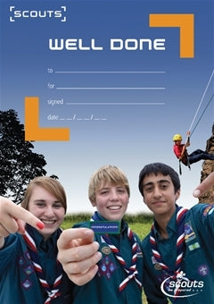 Scout Well Done Certificates, Pack of 10