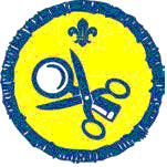 Beaver Scout Collector Activity Badge, Black Overlocking OLD FDL