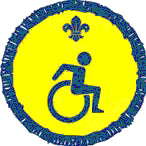 Beaver Scout Disability Awareness Activity Badge OLD FDL Black