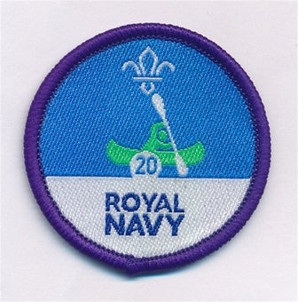 Time on the Water Staged Activity Badge, 20 Sessions, Royal Navy