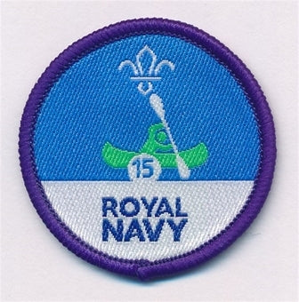 Time on the Water Staged Activity Badge, 15 Sessions, Royal Navy