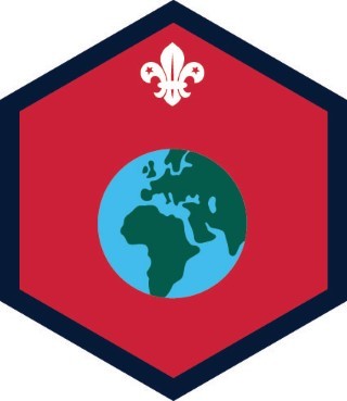 Beaver Scout My World Challenge Award Badge OLD FDL