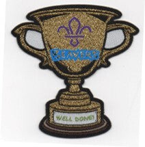 Beavers Well Done Badge in the shape of a cup