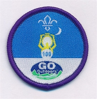 Nights Away Staged Activity Badge 100 Nights, Go Outdoors