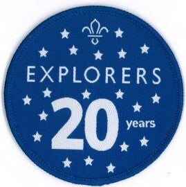 Explorer Scouts 20 years Fun Badge, 70mm