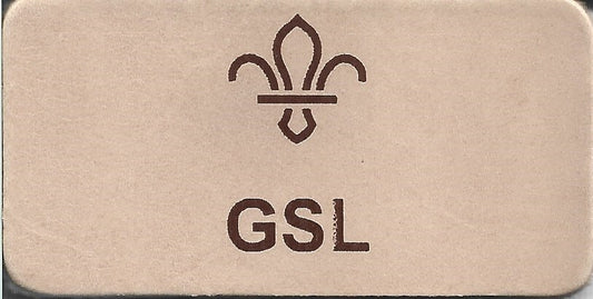 GSL,  Scouts Leather Name Badge