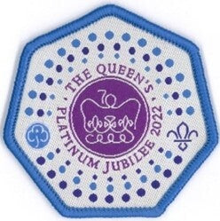 The Queen's Platinum Jubilee Uniform Badge.