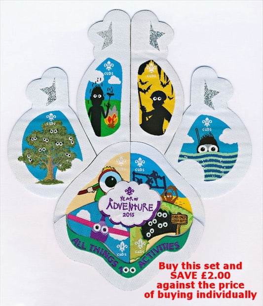 Cubs Year of Adventure, Fun Badges, Set of 10