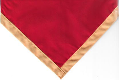 1st Chelmsley Wood Adult Size Scarves, pack of 10 Scarlet with a 1/2' Gold border