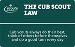 Cub Law and Promise Card