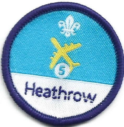 Air Activities - Activity Badge Stage 5 , Heathrow, Large numbers OLD FDL